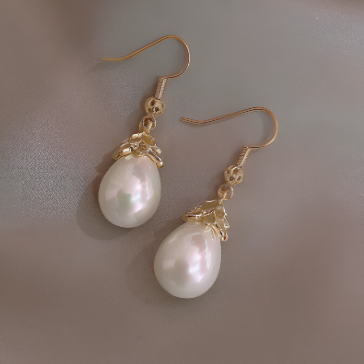 Big Drop Pearl Earrings