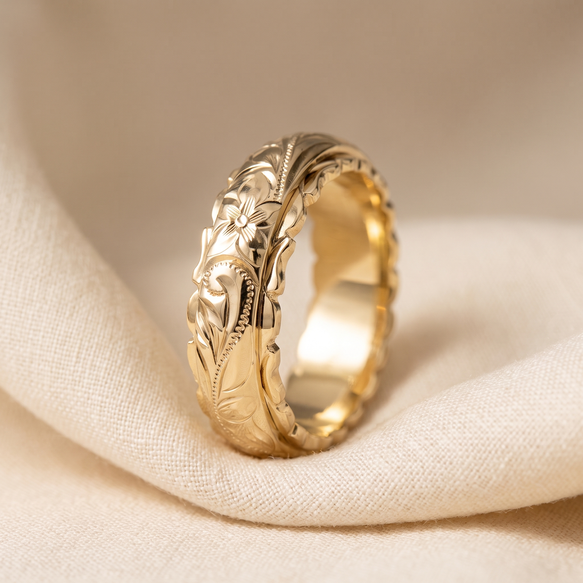 Mira - Floral Gold Ring