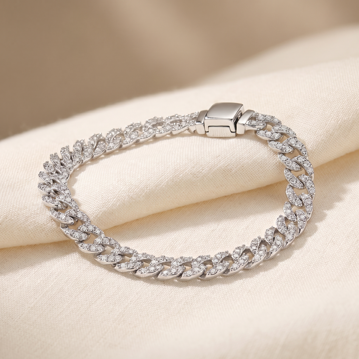 Moissanite Cuban Bracelet